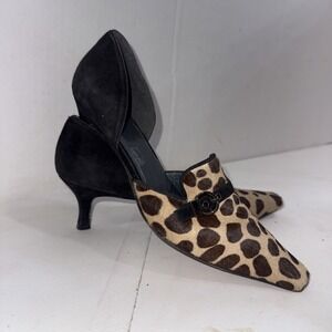 Vintage Y2K Stuart Weitzman Fur Suede Kitten Heels READ DESCRIPTION NO SIZE